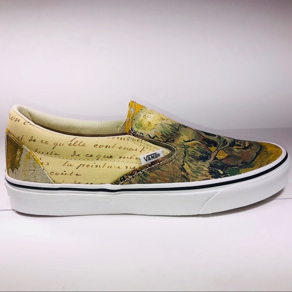Vans Classic Slip On Vincent van Gogh Skull Shoes - Picture 5 of 8